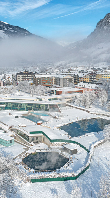 Panorama Alpentherme Gastein Winter | © Alpentherme Gastein/Wolkersdorfer