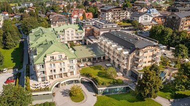 das Gxund Luftpanoramaaufnahme im Sommer | © das Gxund