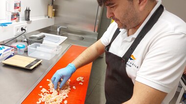 Hinter den Kulissen: Fischküche | © Alpentherme Gastein